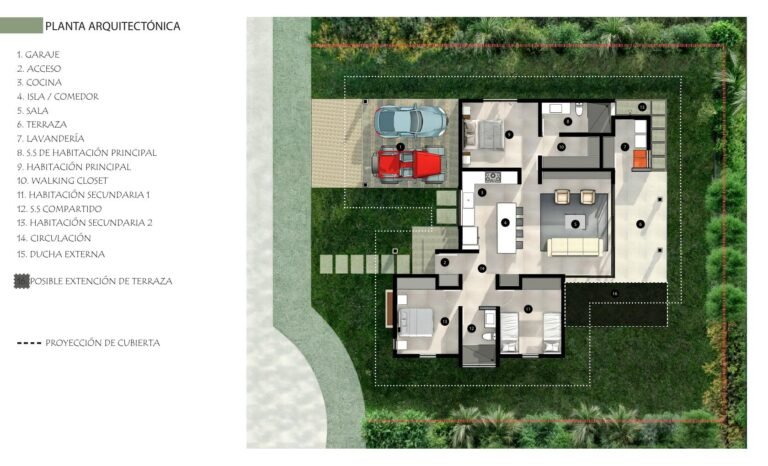 Lote en venta en Condominio La Tajona de 417 m² con anteproyecto de casa